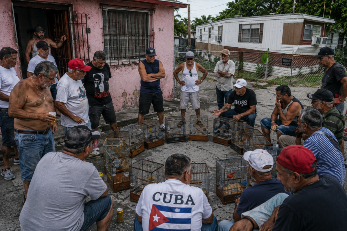 ¿Peleas de pajaritos enjaulados?